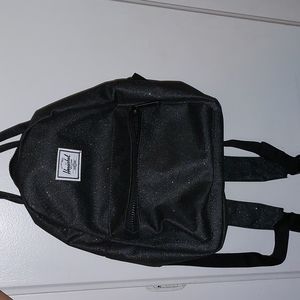 Herschel nova mini backpack/bag black sparkle